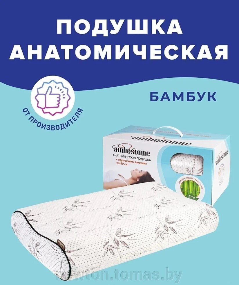 Спальная подушка Ambesonne С валиком 60x40 plortorb-01 от компании Интернет-магазин Newton - фото 1