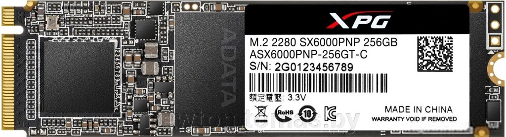 SSD ADATA XPG SX6000 Pro 256GB ASX6000PNP-256GT-C от компании Интернет-магазин Newton - фото 1