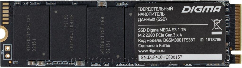 SSD Digma Mega S3 1TB DGSM3001TS33T от компании Интернет-магазин Newton - фото 1