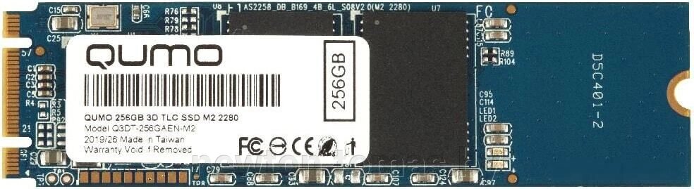 SSD QUMO Novation 3D TLC 256GB Q3DT-256GAEN-M2 от компании Интернет-магазин Newton - фото 1