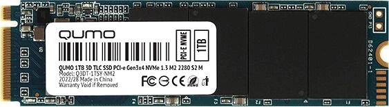 SSD QUMO Novation M2 NVMe 1TB Q3DT-1TSY-NM2 от компании Интернет-магазин Newton - фото 1