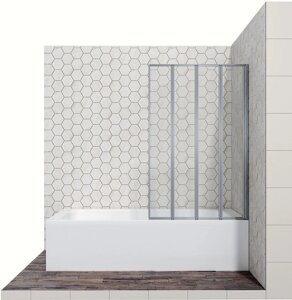 Стеклянная шторка для ванны Ambassador Bath Screens 16041110R 90