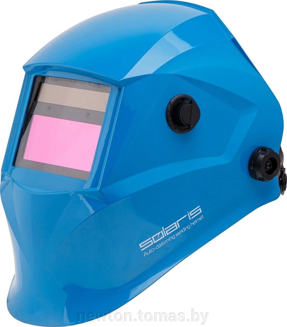 Сварочная маска Solaris ASF520S голубой глянец от компании Интернет-магазин Newton - фото 1