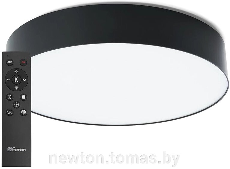 Светильник-тарелка Feron Simple matte AL6200 48066 черный от компании Интернет-магазин Newton - фото 1