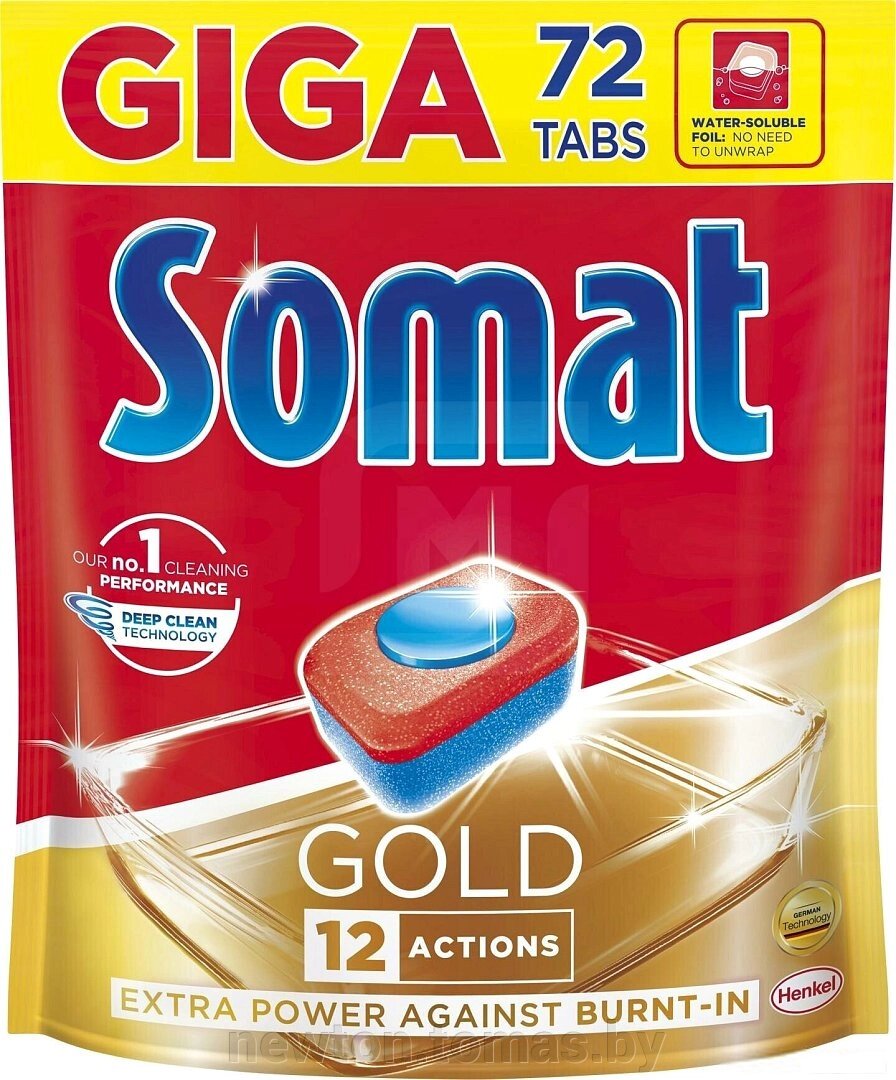 Таблетки для посудомоечной машины Somat Gold 72 шт от компании Интернет-магазин Newton - фото 1