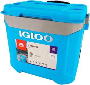 Термобокс Igloo Latitude Cooler 00034664 56л голубой/серебристый