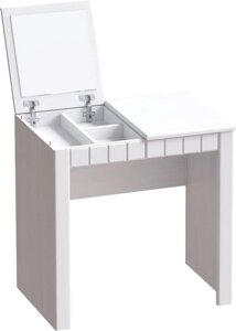 Туалетный столик с зеркалом Мебельград Прованс бодега белая/платина премиум