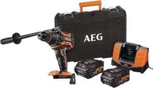 Ударная дрель-шуруповерт AEG Powertools BSB 18BL LI-602C 4935464100 с 2-мя АКБ 6 Ач, кейс