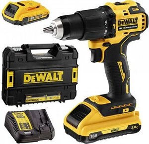 Ударная дрель-шуруповерт DeWalt DCD709D2T с 2-мя АКБ 2 Ah, кейс