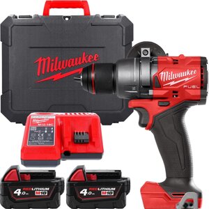 Ударная дрель-шуруповерт Milwaukee M18 FUEL M18FPD3-402C 4933492473 с 2-мя АКБ 4 Ач, кейс