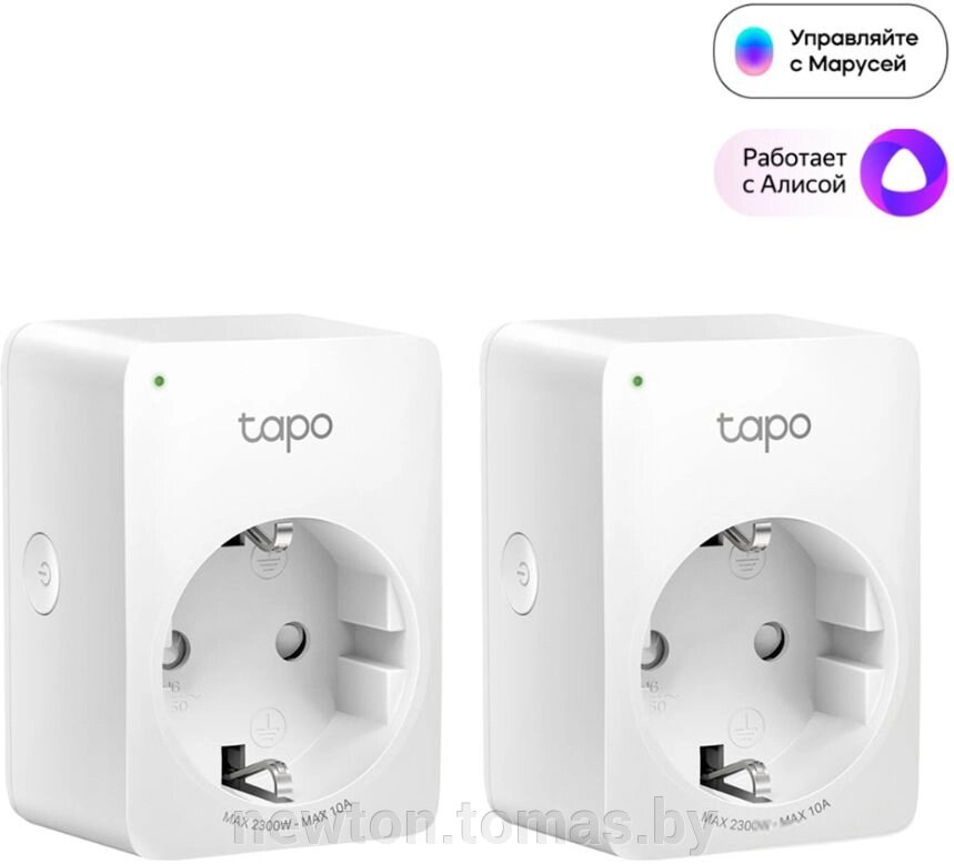 Умная розетка TP-Link Tapo P100 2 шт от компании Интернет-магазин Newton - фото 1