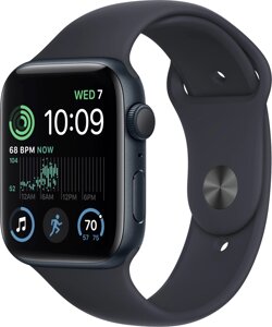 Умные часы Apple Watch SE 2 40 мм алюминиевый корпус, полуночный/полуночный, спортивные силиконовые ремешки S/M + M/L