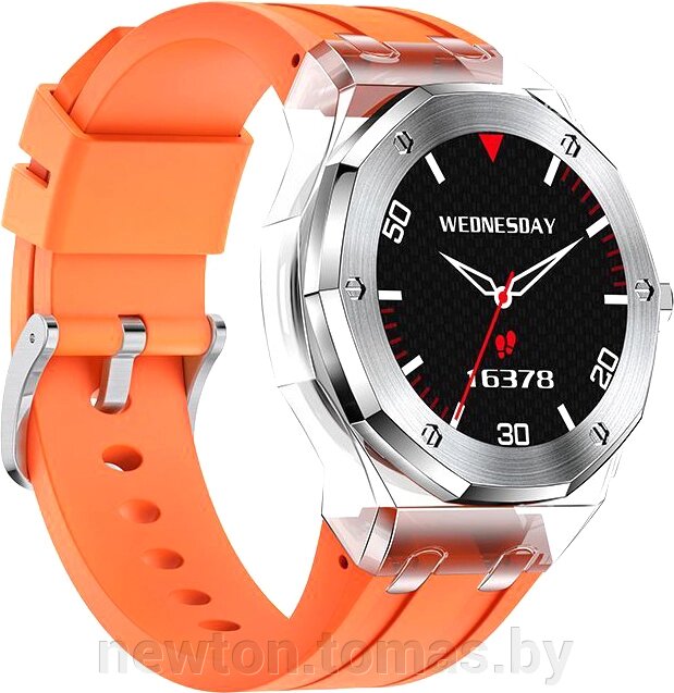 Умные часы Hoco Y13 серебристый/оранжевый от компании Интернет-магазин Newton - фото 1