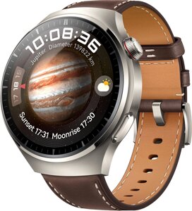 Умные часы Huawei Watch 4 Pro с кожаным ремешком