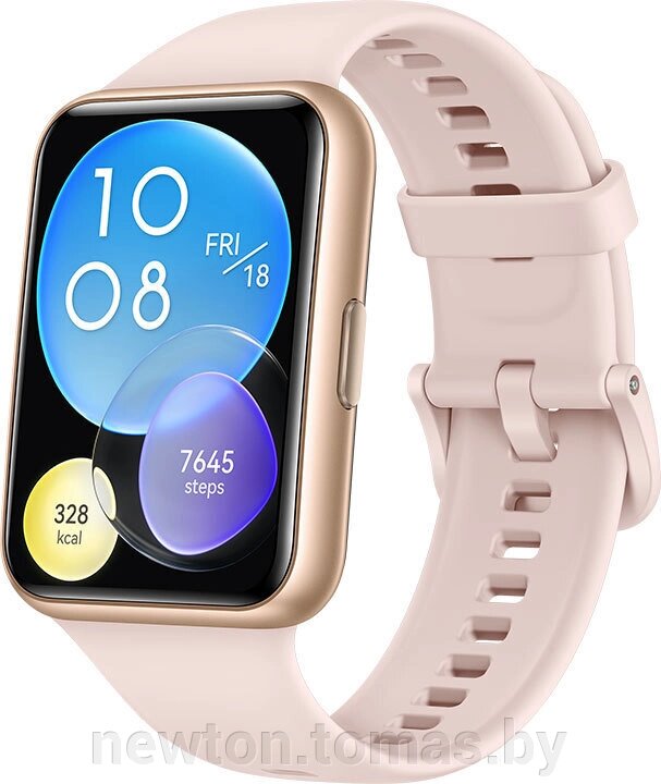 Умные часы Huawei Watch FIT 2 Active международная версия розовая сакура от компании Интернет-магазин Newton - фото 1
