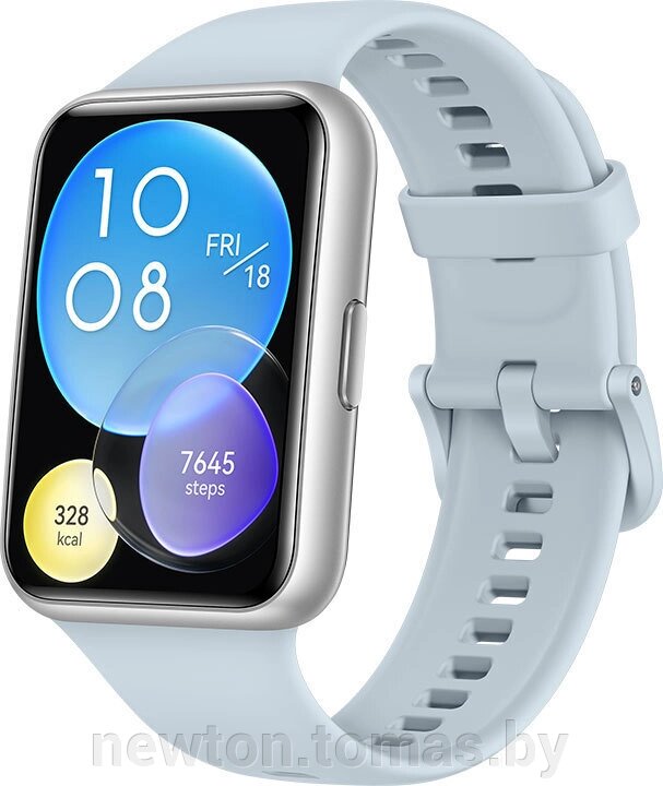 Умные часы Huawei Watch FIT 2 Active международная версия серо-голубой от компании Интернет-магазин Newton - фото 1