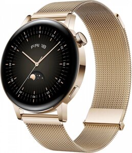 Умные часы Huawei Watch GT 3 Elegant 42 мм с миланским ремешком