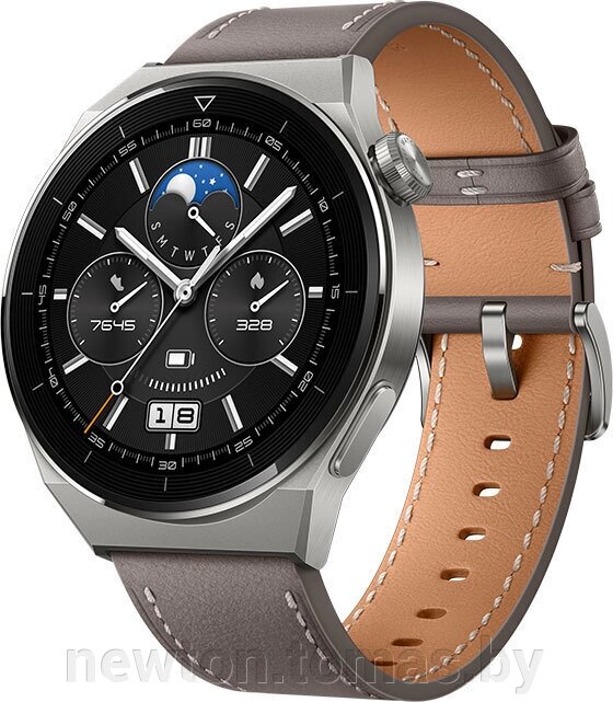 Умные часы Huawei Watch GT 3 Pro Titanium 46 мм серый от компании Интернет-магазин Newton - фото 1