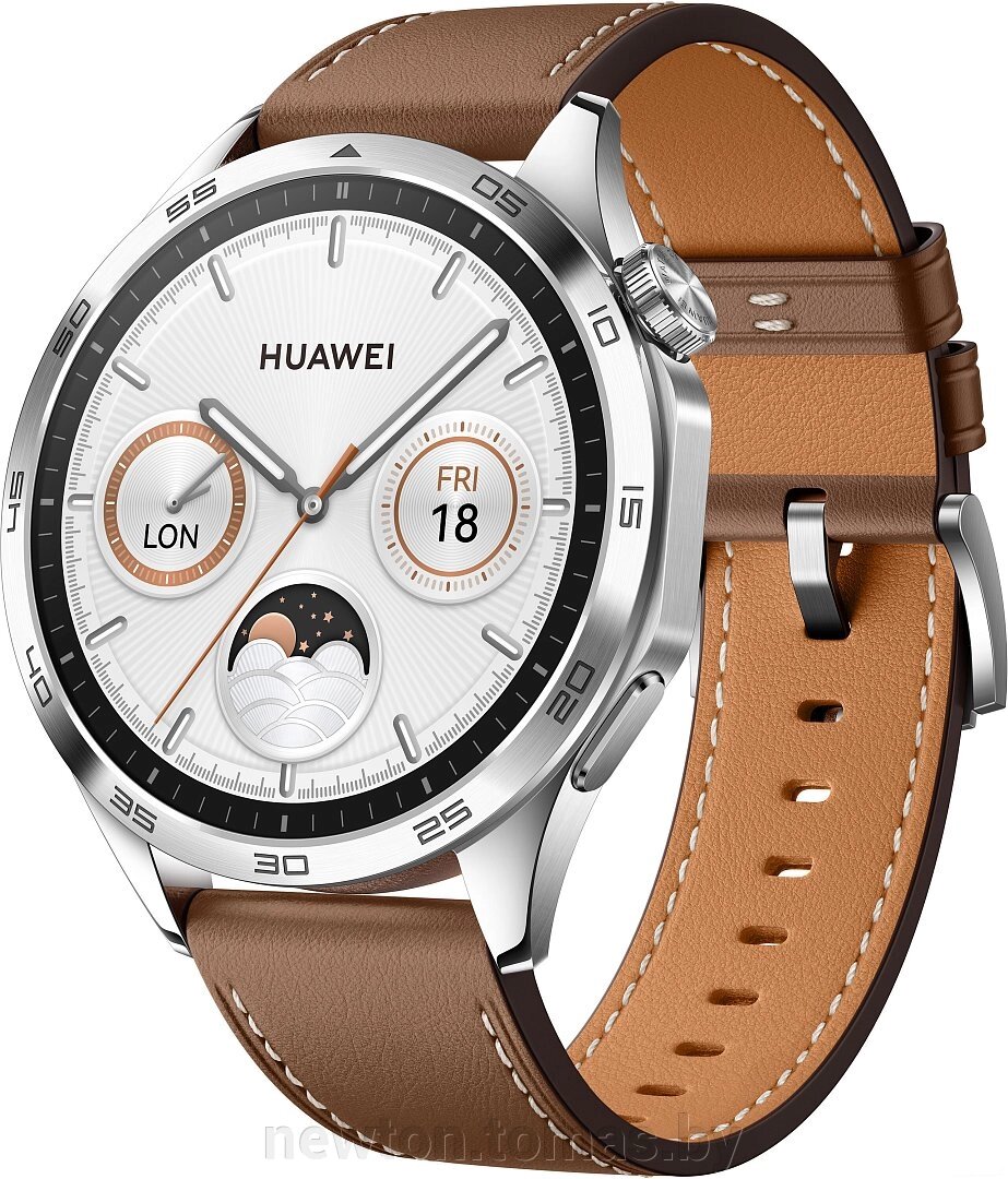 Умные часы Huawei Watch GT 4 46 мм коричневый от компании Интернет-магазин Newton - фото 1