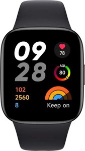 Умные часы Xiaomi Redmi Watch 3 Active черный, международная версия