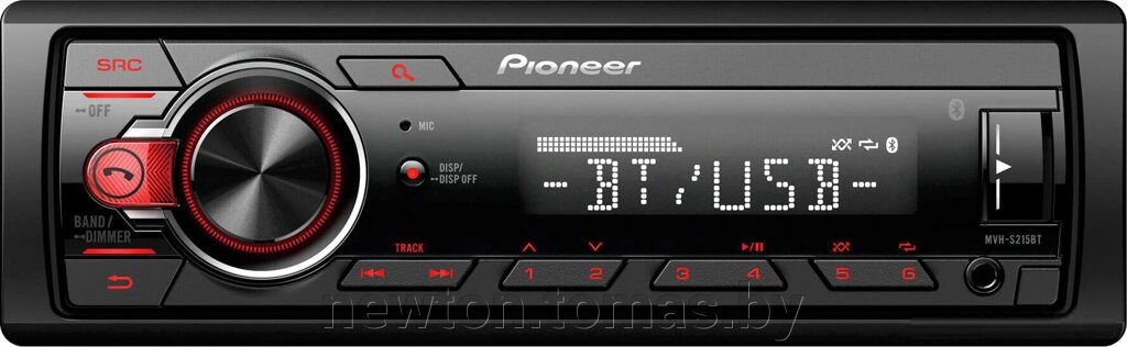 USB-магнитола Pioneer MVH-S215BT от компании Интернет-магазин Newton - фото 1