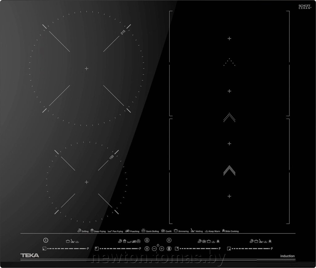 Варочная панель TEKA Flex MasterSense Slide Cooking IZS 66800 MST черный от компании Интернет-магазин Newton - фото 1