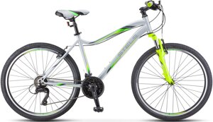 Велосипед Stels Miss 5000 V 26 V050 р. 18 2021 серебристый/салатовый