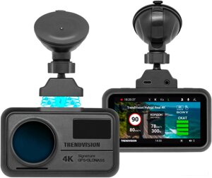 Видеорегистратор-радар детектор-GPS информатор 3в1 TrendVision Hybrid Signature Real 4K