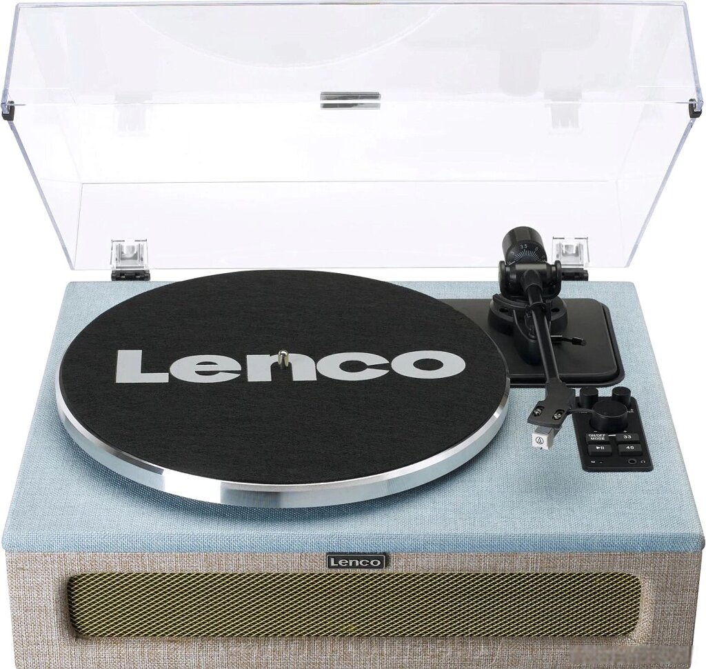 Виниловый проигрыватель Lenco LS-440 серый/голубой от компании Интернет-магазин Newton - фото 1