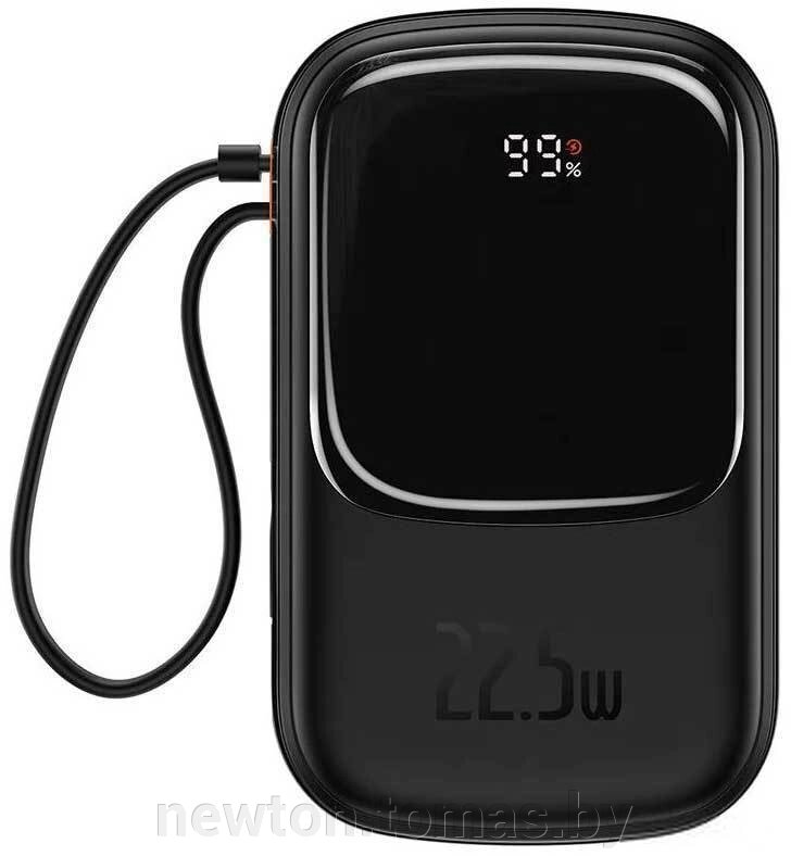 Внешний аккумулятор Baseus Qpow Pro with cable Type-C built-in 22.5W 20000mAh черный от компании Интернет-магазин Newton - фото 1