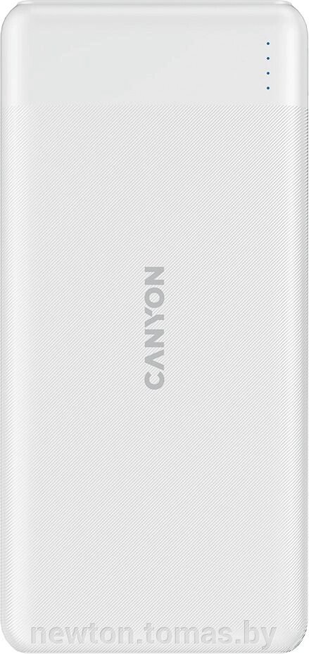 Внешний аккумулятор Canyon PB-109 10000mAh белый от компании Интернет-магазин Newton - фото 1