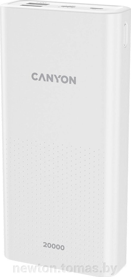 Внешний аккумулятор Canyon PB-2001 20000mAh белый от компании Интернет-магазин Newton - фото 1