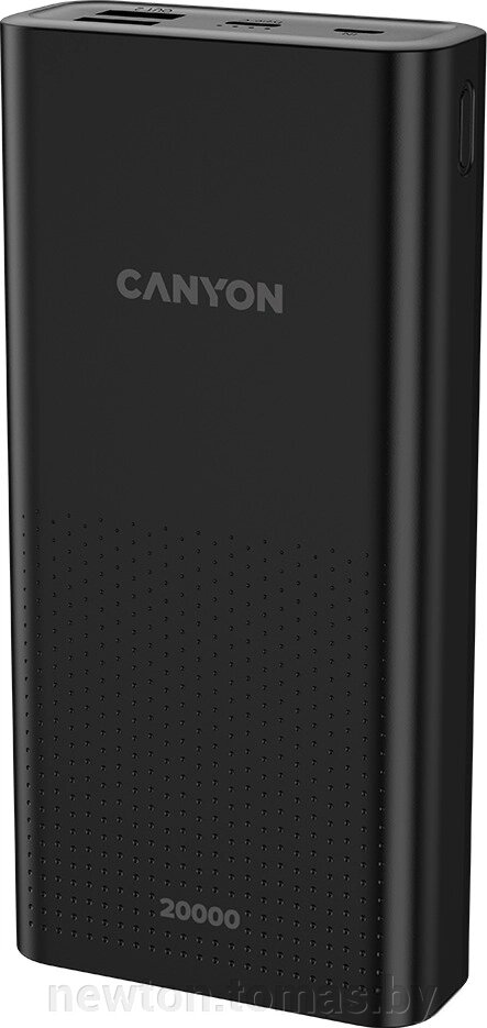 Внешний аккумулятор Canyon PB-2001 20000mAh черный от компании Интернет-магазин Newton - фото 1