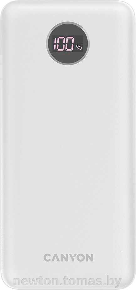 Внешний аккумулятор Canyon PB-2002 20000mAh белый от компании Интернет-магазин Newton - фото 1