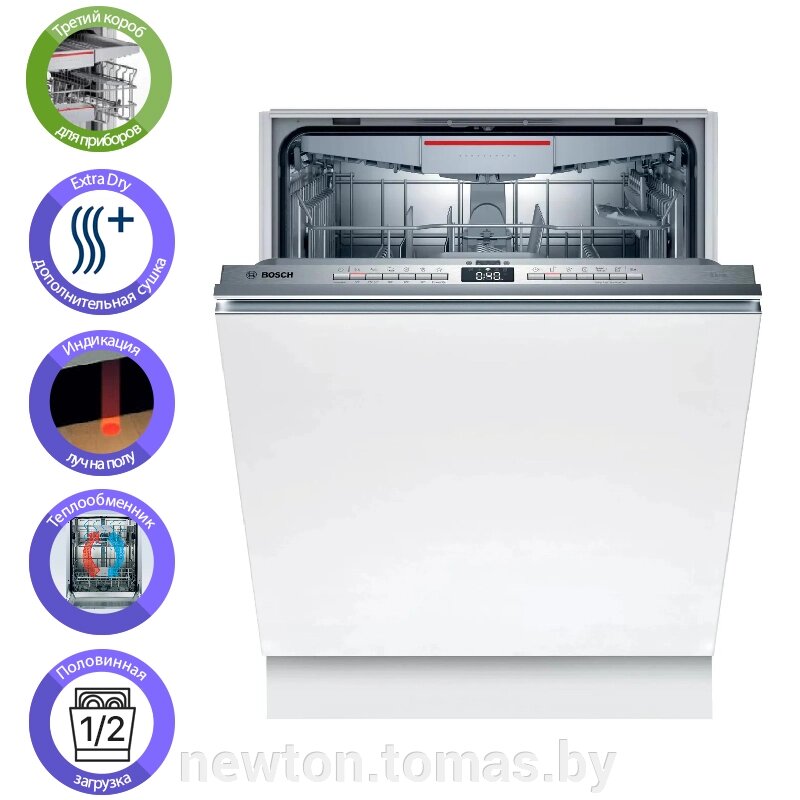 Встраиваемая посудомоечная машина Bosch Serie 4 SMV4HVX31E от компании Интернет-магазин Newton - фото 1