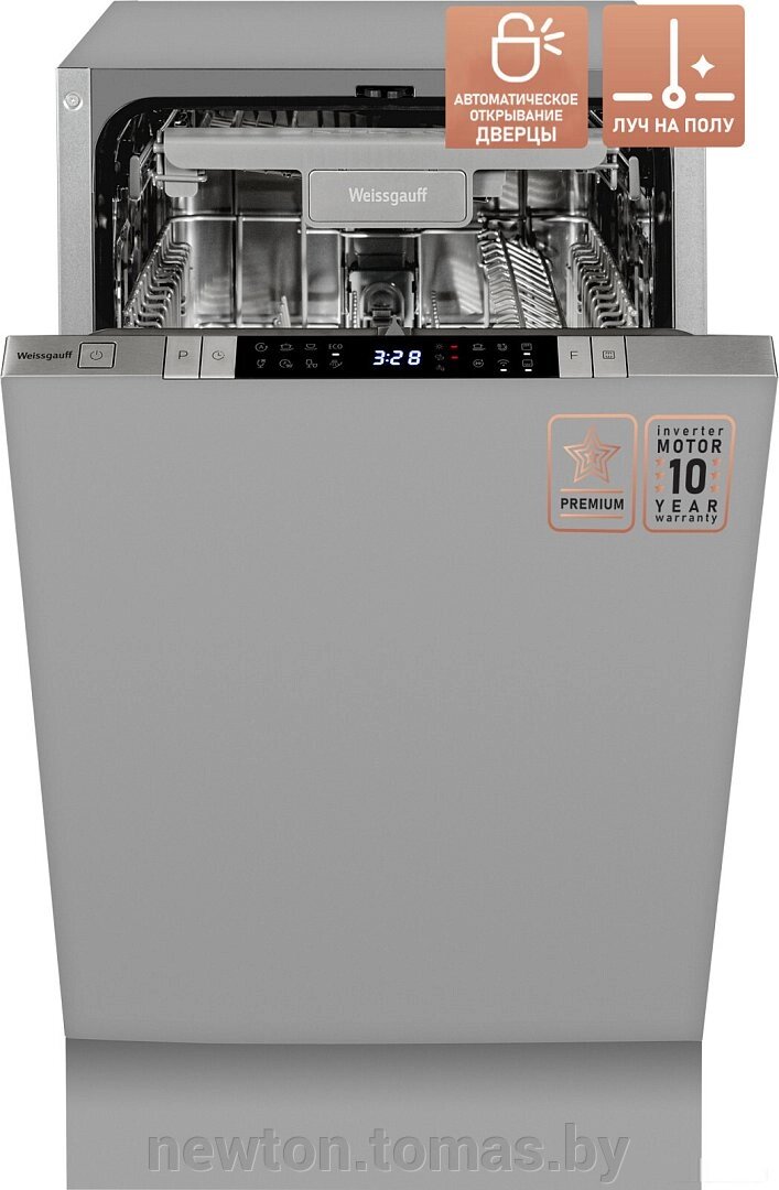 Встраиваемая посудомоечная машина Weissgauff BDW 4150 Touch DC Inverter модификация 2024 года от компании Интернет-магазин Newton - фото 1