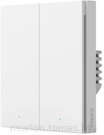 Выключатель Aqara Smart Wall Switch H1 двухклавишный, c нейтралью от компании Интернет-магазин Newton - фото 1