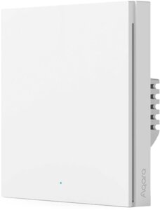Выключатель Aqara Smart Wall Switch H1 одноклавишный с нейтралью белый
