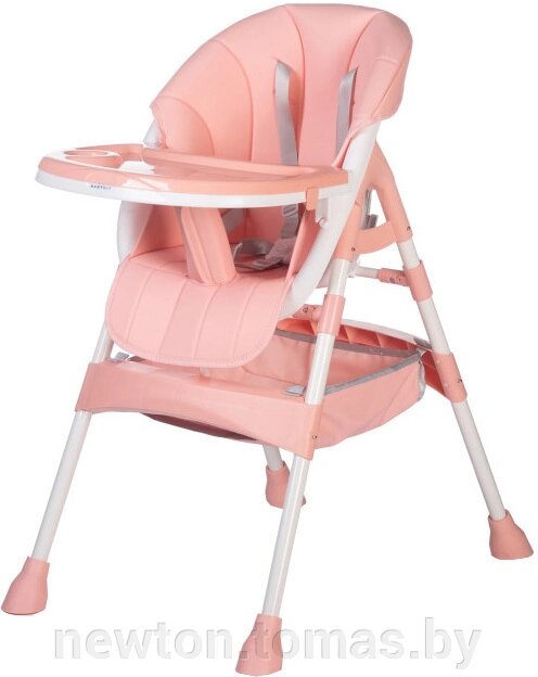 Высокий стульчик Babyhit Pancake светло-розовый от компании Интернет-магазин Newton - фото 1