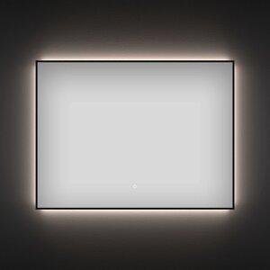 Wellsee Зеркало с фоновой LED-подсветкой 7 Rays' Spectrum 172201010, 90 х 70 см с сенсором и регулировкой яркости