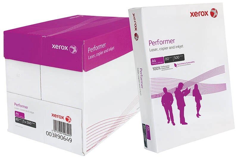 Бумага A4 (210297) офисная Xerox Performer, 80 г/ м², 500 листов, 003R90649 от компании ООО "Копирка Бай" - фото 1