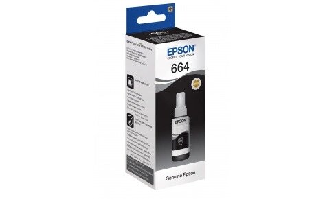 Чернила 664/ T6641/ C13T66414A (для Epson L100/ L120/ L132/ L210/ L222/ L310) чёрные, 70 мл от компании ООО "Копирка Бай" - фото 1