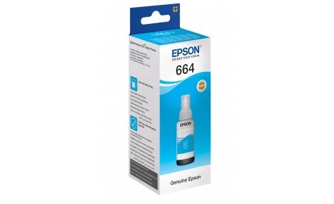 Чернила 664/ T6642/ C13T66424A (для Epson L100/ L120/ L132/ L210/ L222/ L310) голубые, 70 мл от компании ООО "Копирка Бай" - фото 1