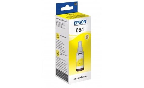 Чернила 664/ T6644/ C13T66444A (для Epson L100/ L110/ L120/ L132/ L210/ L222/ L310) жёлтые, 70 мл от компании ООО "Копирка Бай" - фото 1