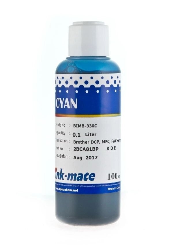 Чернила BIMB-220C/ BIMB-330C (для Brother DCP-6690/ DCP-J315/ DCP-J715/ MFC-255) Ink-Mate, голубые, 100 мл от компании ООО "Копирка Бай" - фото 1