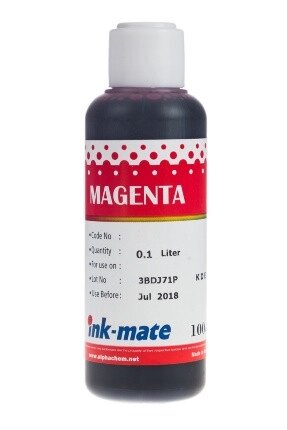 Чернила Brother (Ink-Mate) 100 мл, (пурпурный) BIMB-500/BIMB-510 от компании ООО "Копирка Бай" - фото 1