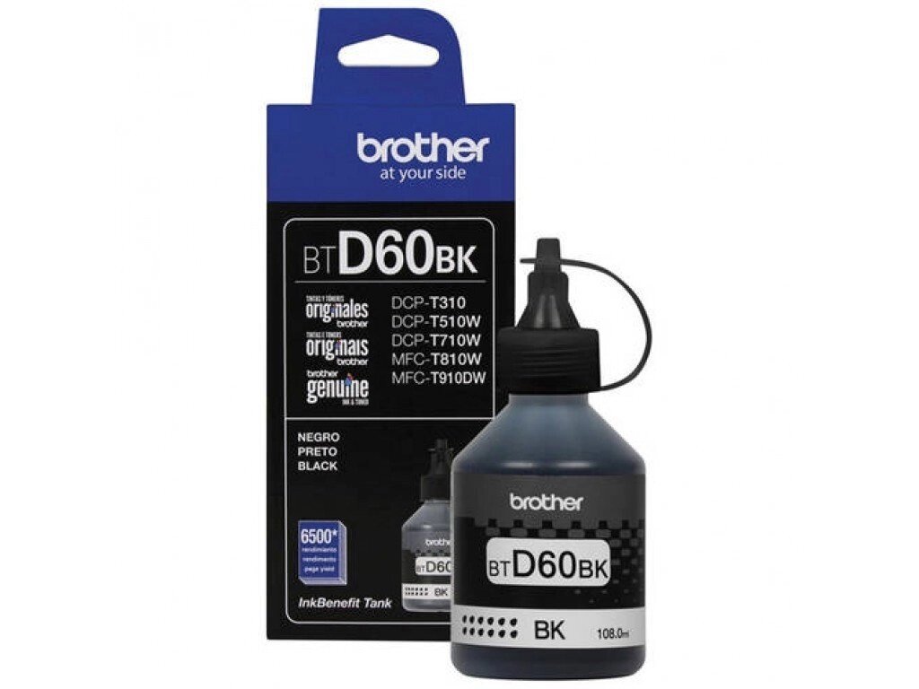 Чернила BTD60BK (для Brother DCP-T310/ DCP-T510/ DCP-T710/ MFC-T810/ MFC-T910) чёрные, 108 мл от компании ООО "Копирка Бай" - фото 1