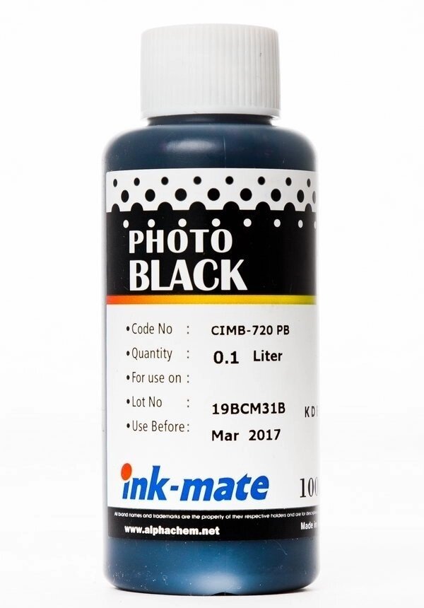 Чернила CIMB-720PA (для Canon PIXMA iP4840/ iP7240/ MG5440) Ink-Mate, чёрные, 100 мл от компании ООО "Копирка Бай" - фото 1