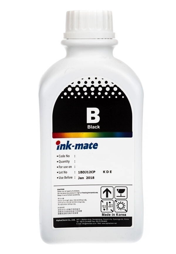 Чернила EIMB-801A (для Epson L800/ L805/ L810/ L850/ L1800) Ink-Mate, чёрные, 500 мл от компании ООО "Копирка Бай" - фото 1