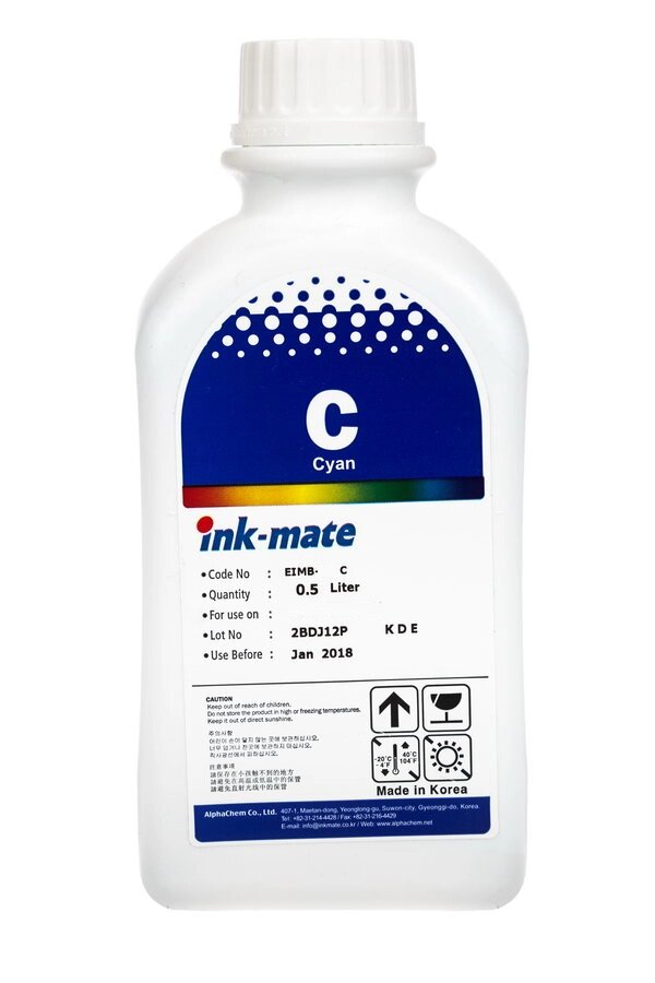 Чернила EIMB-801C (для Epson L800/ L805/ L810/ L850/ L1800) Ink-Mate, голубые, 500 мл от компании ООО "Копирка Бай" - фото 1